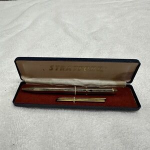 Vintage STRATFORD Gold Toned 4 Color Pen with Box PRICED TO SELL